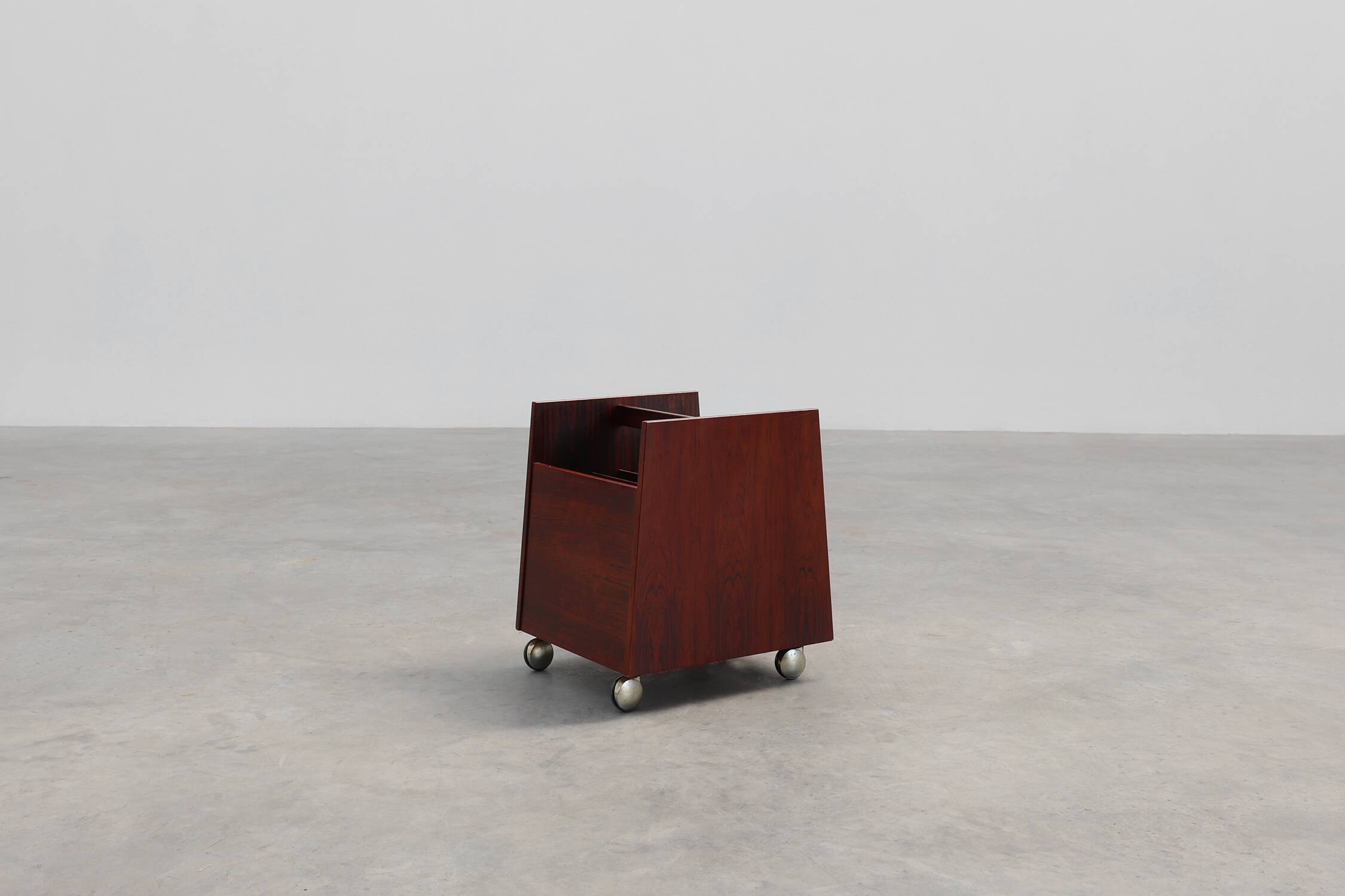 Magazine LP Caddy Rack by Rolf Hesland for Bruksbo, Norway 1970s