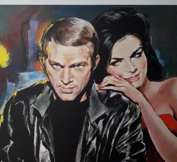 Original movie poster "The Cincinnati Kid" Steve McQueen 60x80cm 1965