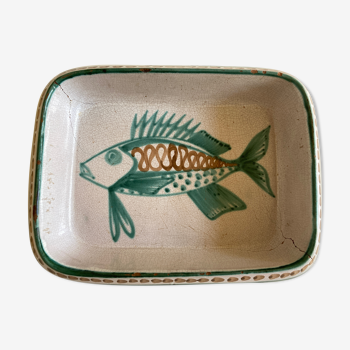 Plat poisson Robert Picault Vallauris 1960