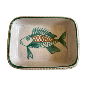 Plat poisson Robert Picault Vallauris 1960