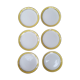 Lot de 6 assiettes Biarritz