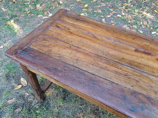 Old farmhouse table late 19th century in solid oak