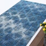 4x7 Shades Of Blue Classic Vintage Rug, 112x205Cn