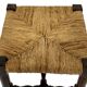 Vintage stool side table design brutalist design 60's oak
