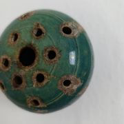 Vase pique fleurs en grès émaillé artisanale