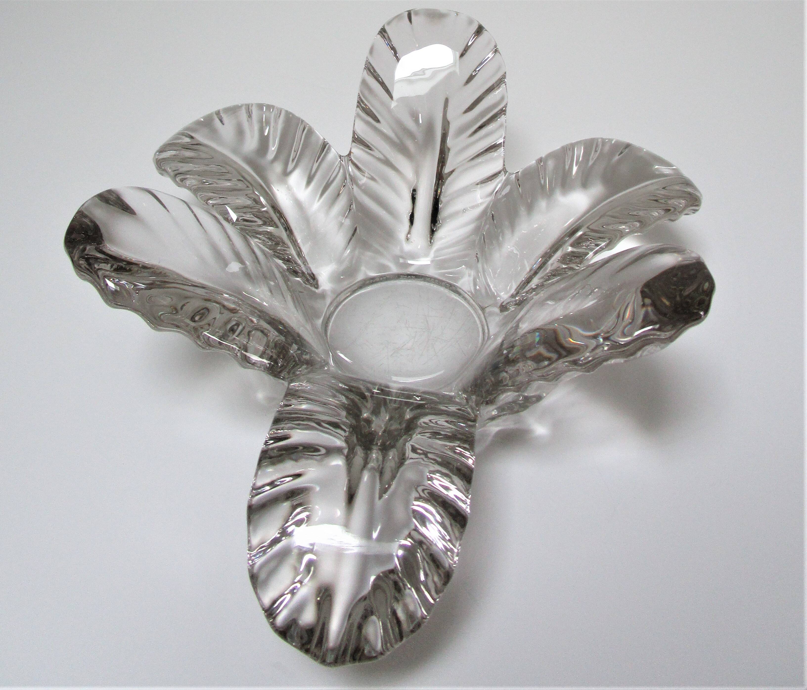 Flower candle holder glass centerpiece Pierre d'Avesn