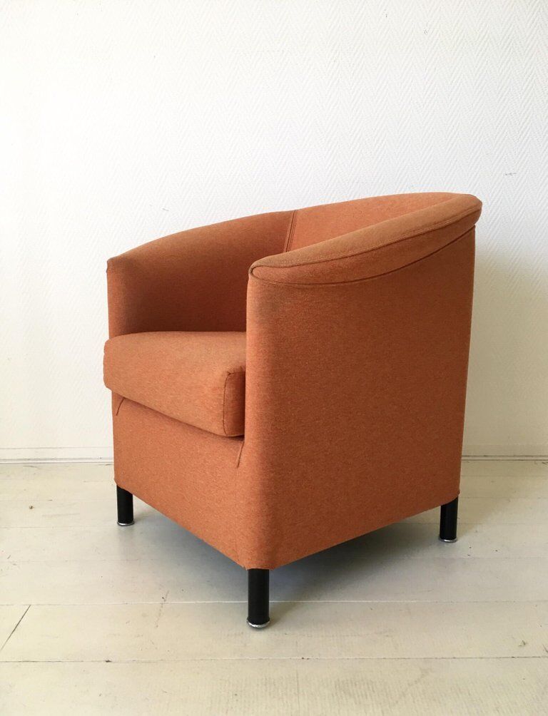 Orange armchair by Paolo Piva for Wittmann, Model Aura