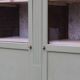 Renovated antique display cabinet – Lizard Green (Pure & Paint)