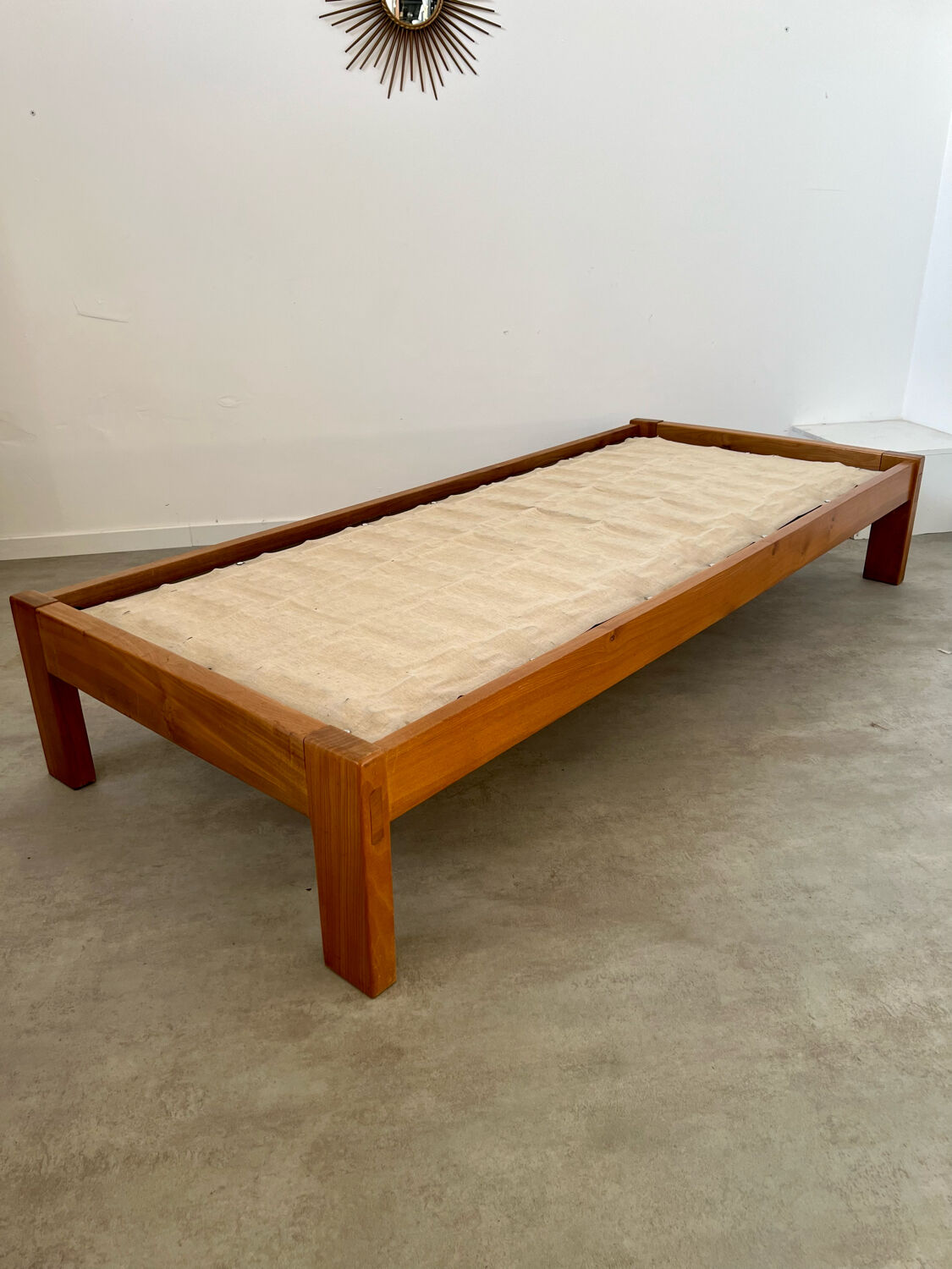 Wooden sofa design Regain France vintage 60s