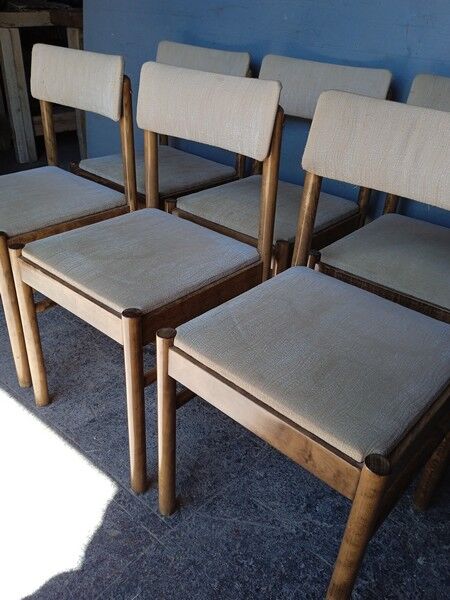 Baumann 6 chair signed 1960 vintage design