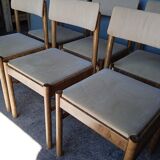 Baumann 6 chair signed 1960 vintage design
