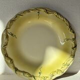Antique flat plate in majolica