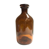 Brown glass laboratory bottle