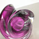 Large Crystal Glass "Pink" Table Light by Val Saint Lambert, Belgium, 1960s