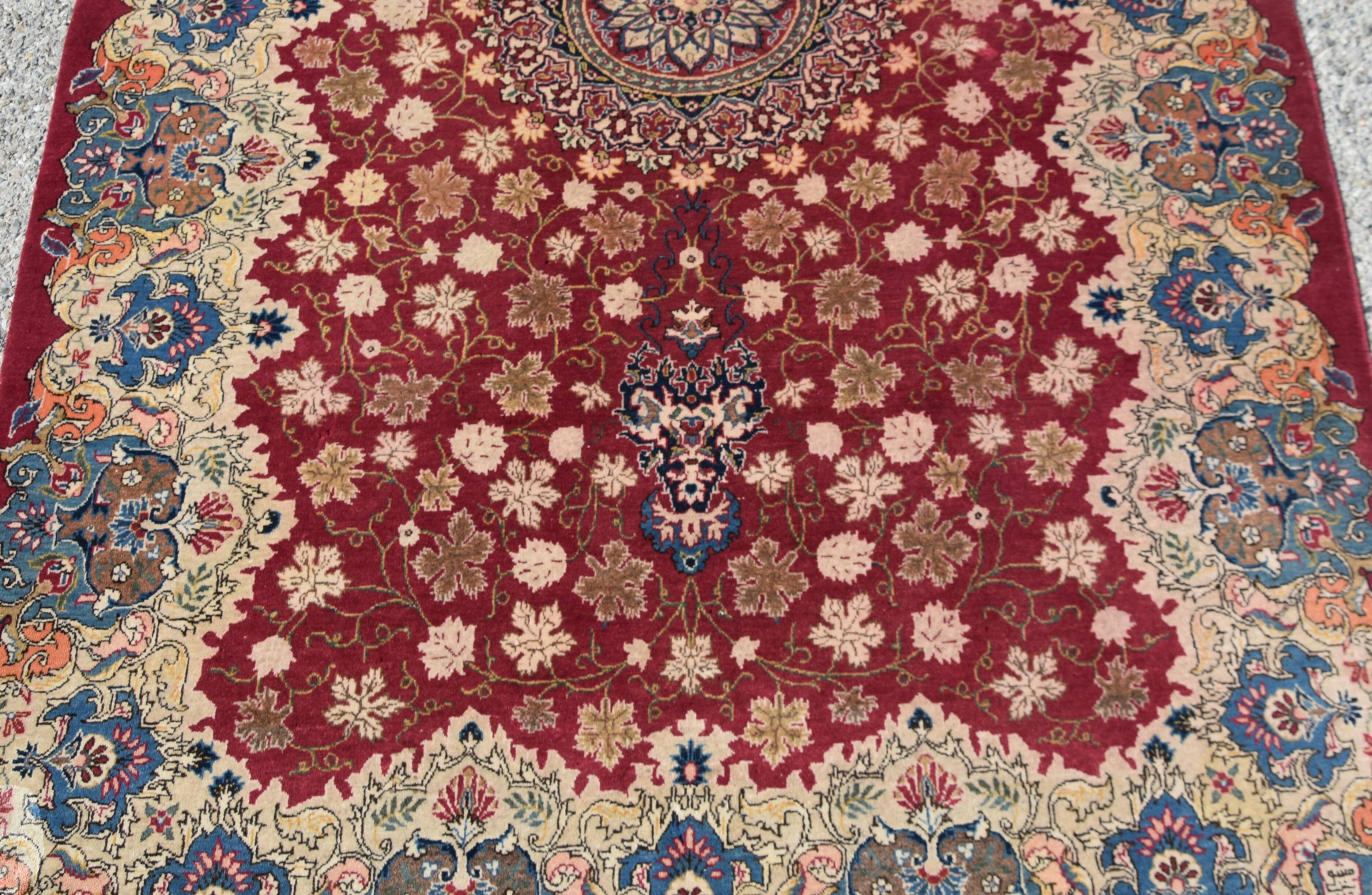 Oriental Iran Rug, Kashan Persian - 2.15 x 1.42 Meters