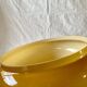 Abat-jour vintage en opaline ocre