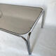 Glass and metal table from the 60s