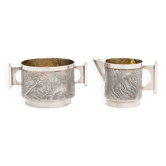 Sugar bowl Samodorok, a sugar bowl, 1 cream jug, Pekka Turtiainen, Sweden, 1970, stamped.