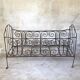 Banquette en fer forgé vintage