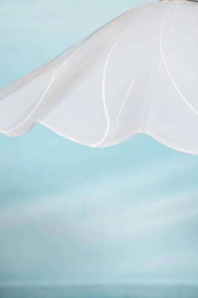 Vintage glass suspension lamp Kalmar Fazzoletto