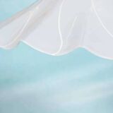 Vintage glass suspension lamp Kalmar Fazzoletto