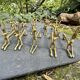 10 brass antelope knife holders