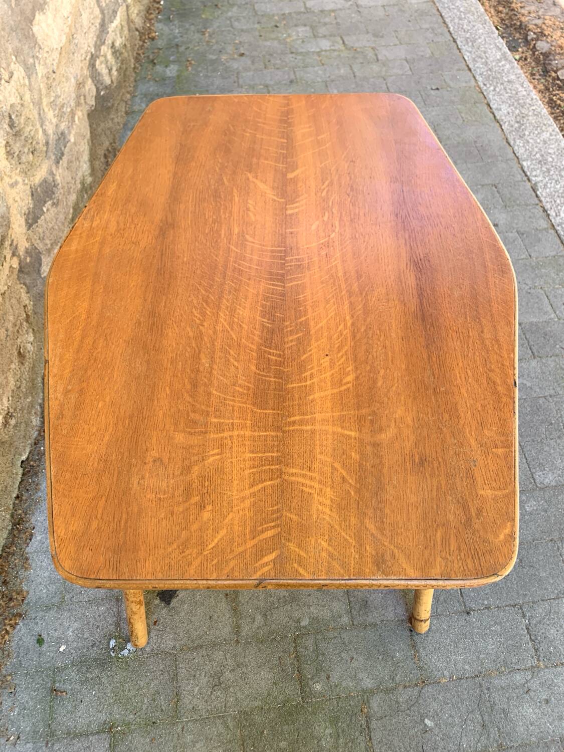 Vintage rattan coffee table
