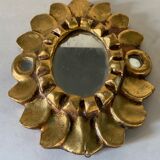 Vintage gilded wooden mirror