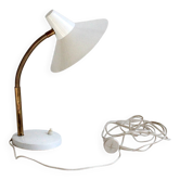 Lampe de table / bureau vintage en métal laqué