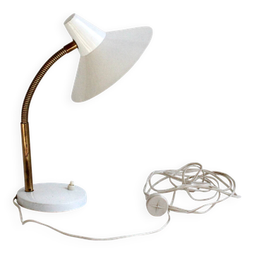 Vintage metal lacquered table/desk lamp