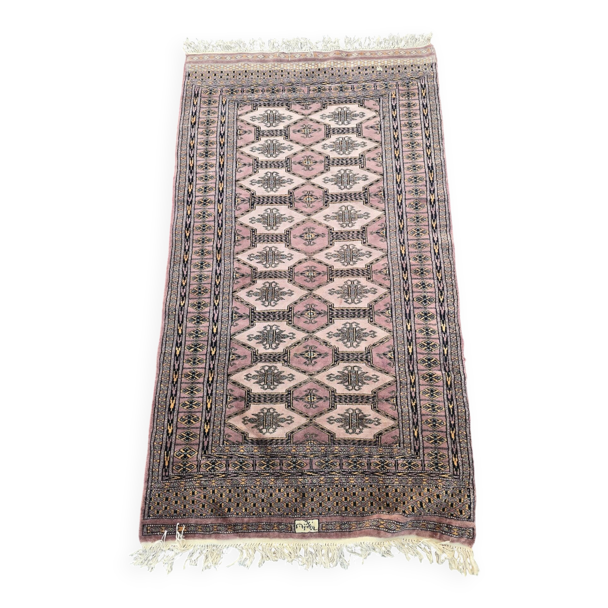 Tapis pakistan en laine noué main 95 × 175 cm