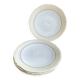 4 Limoges porcelain flat plates LEGRAND France