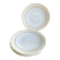 4 Limoges porcelain flat plates LEGRAND France