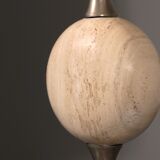 Travertine floor lamp by Philippe Barbier for Maison Barbier, monumental piece, 1970s