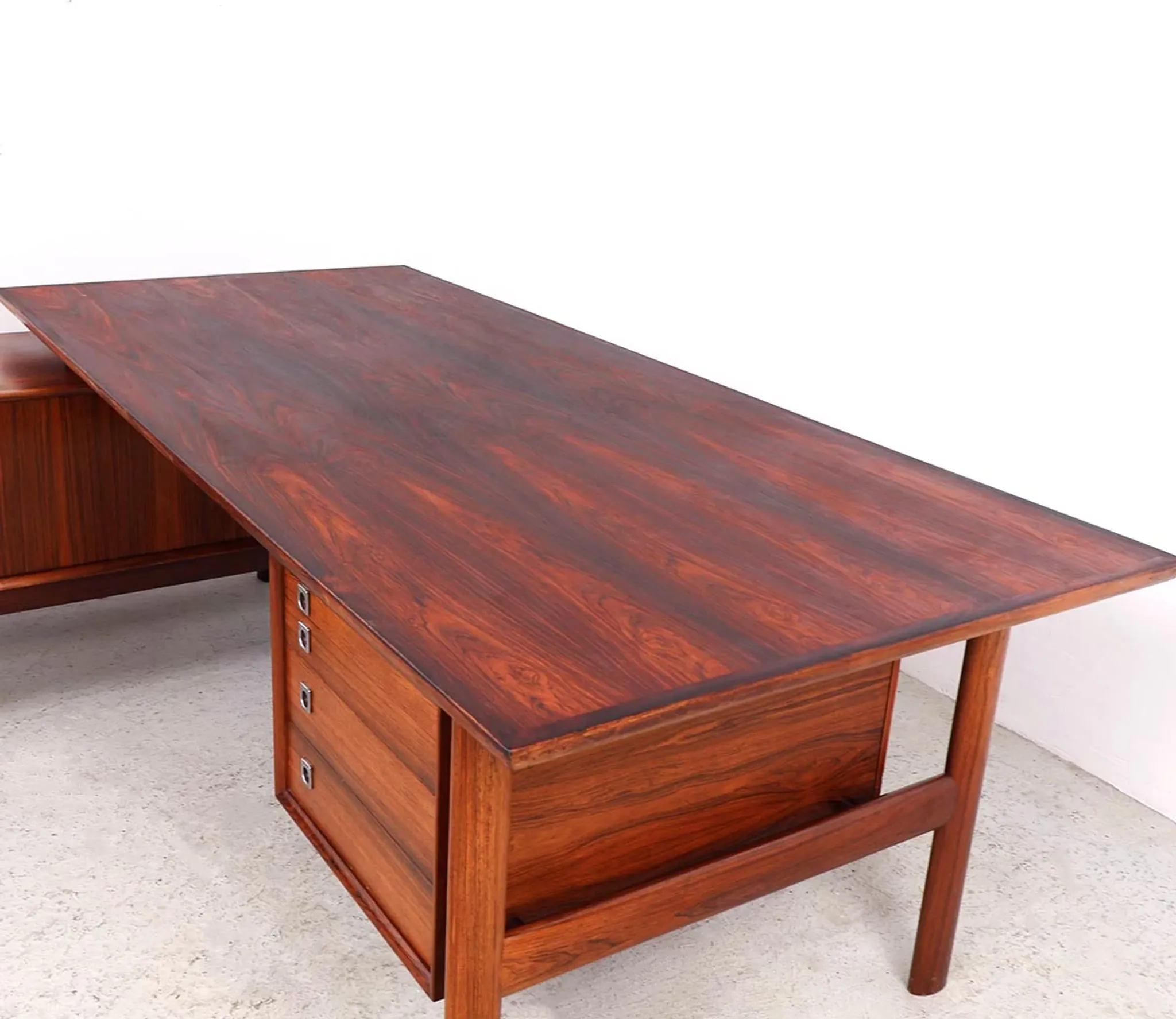 Bureau exécutif vintage avec buffet, Arne Vodder pour Sibast, années 1960