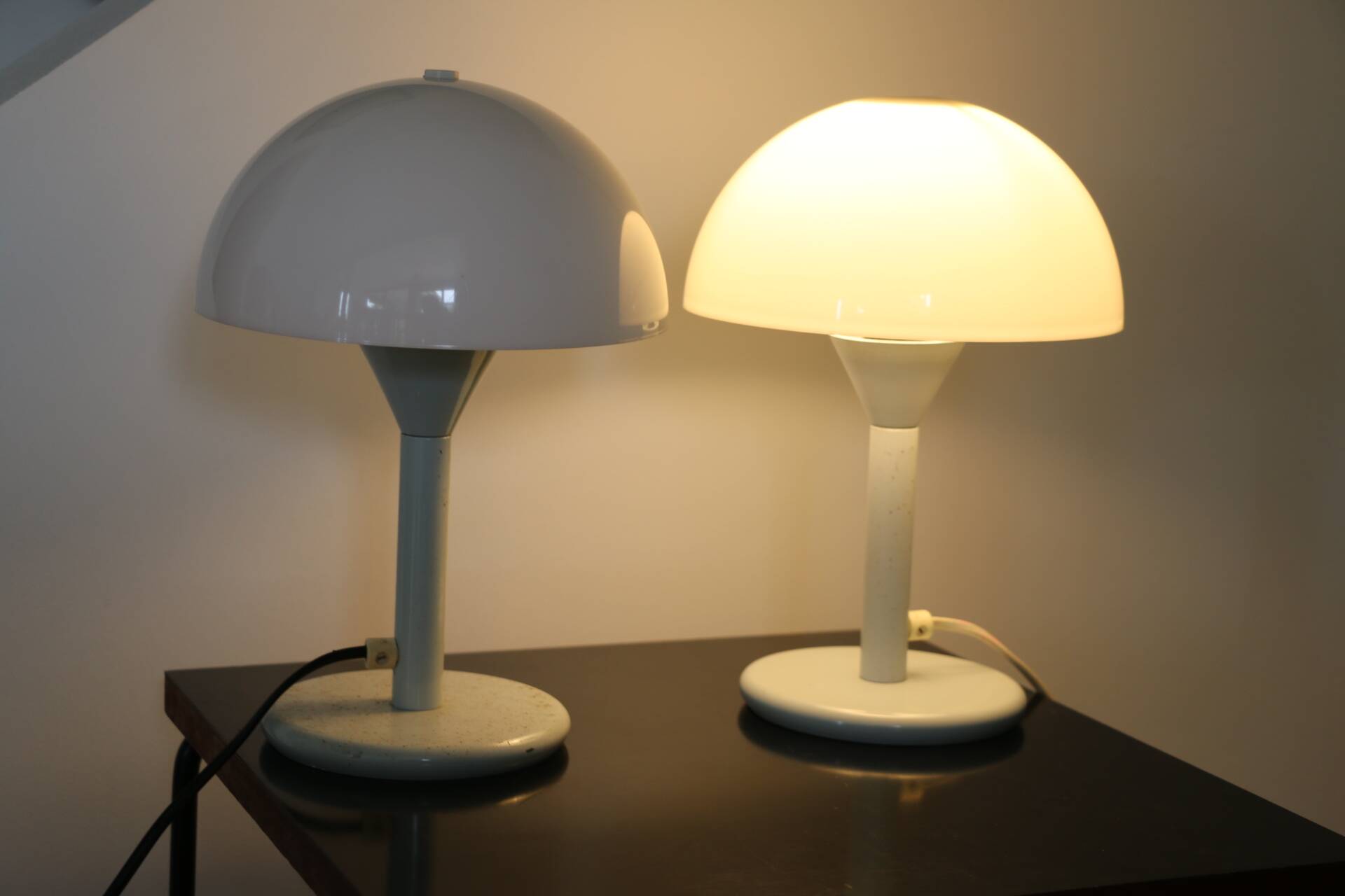 Paire de mini lampes champignon Aluminor