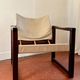 Safari armchair by Karin Mobring for IKEA 1970s in wood and canvas