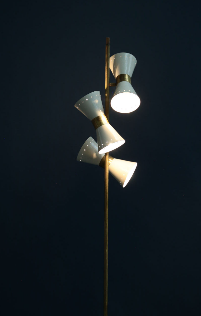 Lampadaire papillon 3 cônes