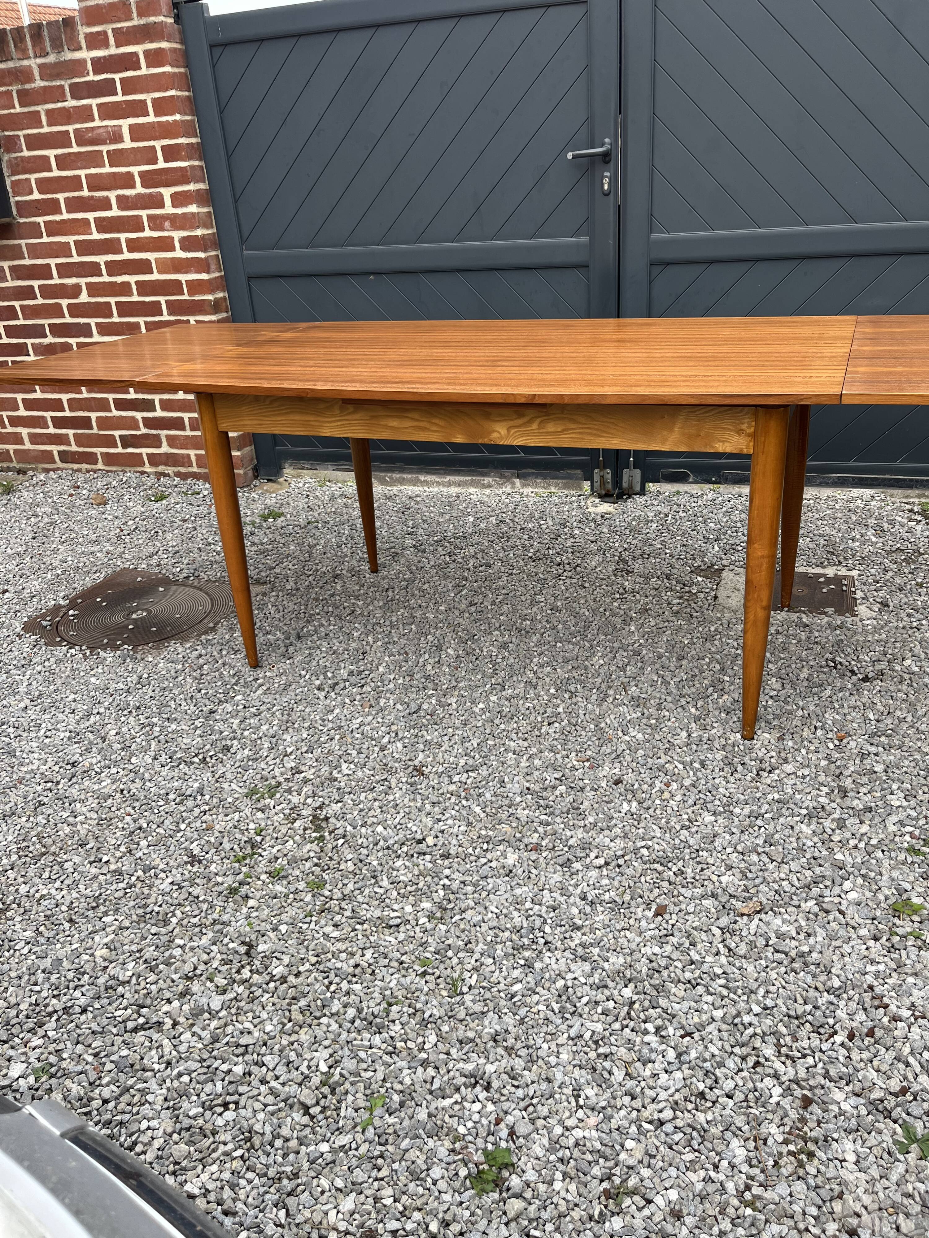 Scandinavian dining table. Teak