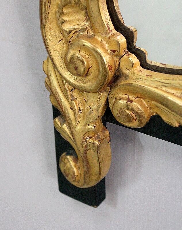 Miroir en bois doré, style Louis XV – début XXe