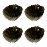 Black Murano glass wall lights by Vetri, Italy 1990