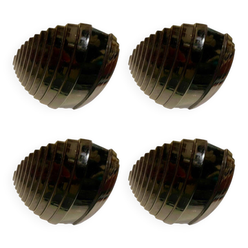 Black Murano glass wall lights by Vetri, Italy 1990