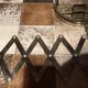 2 vintage accordion mirrors