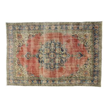 Anatolian handmade vintage rug 300 cm x 197 cm