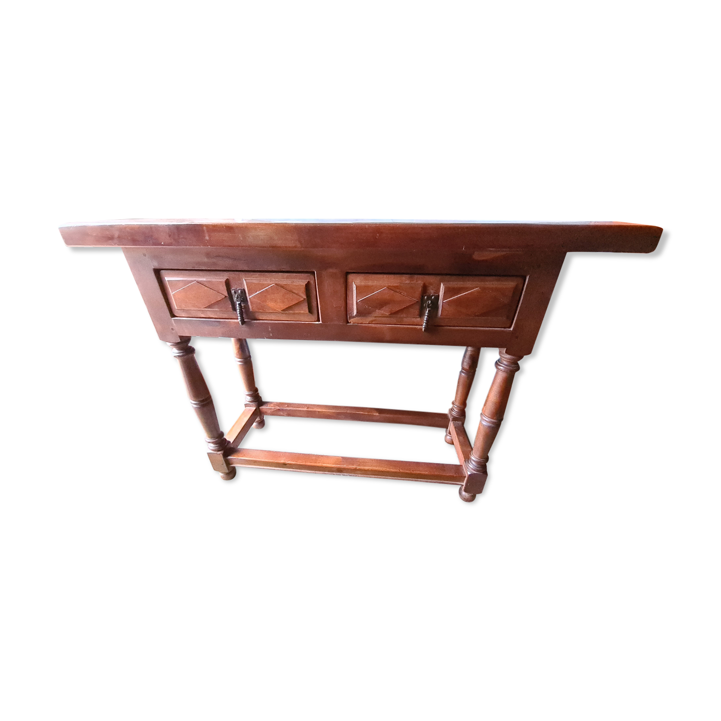 Wooden console two drawers