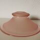 small pink lampshade in pink granite glass from the 50s