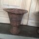 PAIR OF CACHE POTS/ VASES MEDICIS IN VINTAGE WICKER