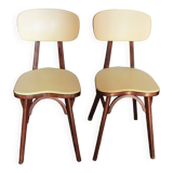 Chaises coeur Baumann jaune