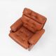 Brown Leather Armchair Coronado by Tobia Scarpa for B&b Italia, Italy, 1960