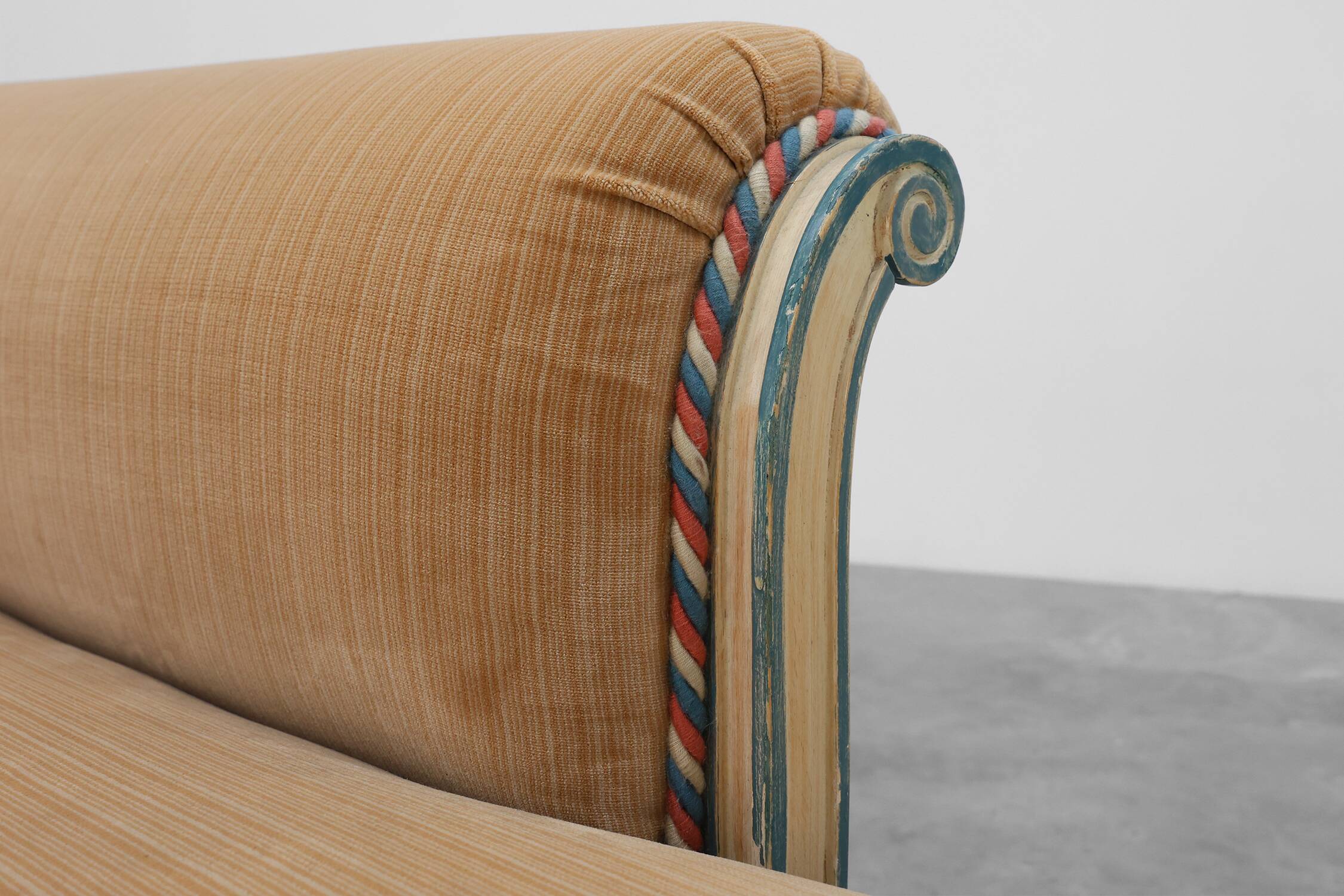 Neo-classical style chaise longue, France ca. 1990
